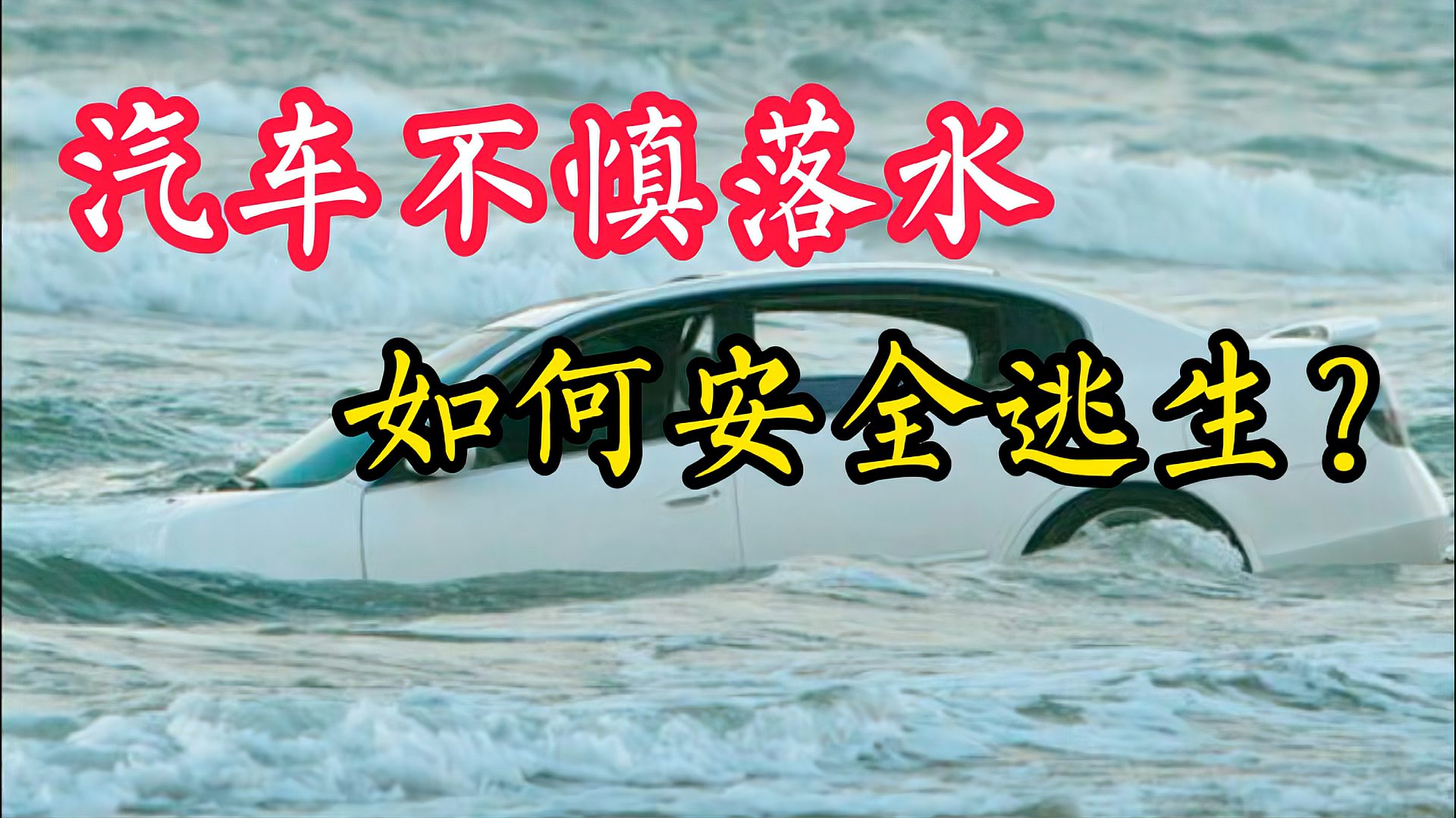 汽车掉进水里如何自救?(汽车掉到水里怎么自救)